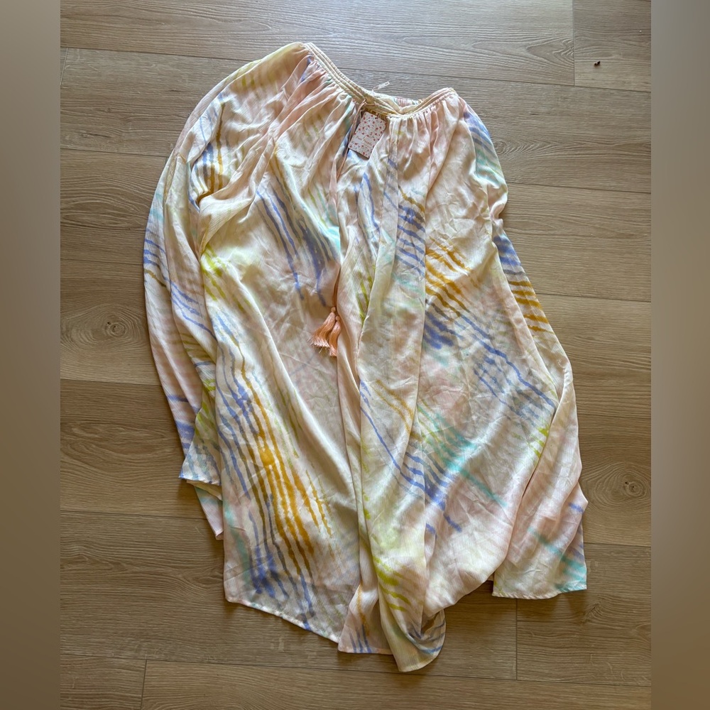 Free People Ivory and Pastel Skirt